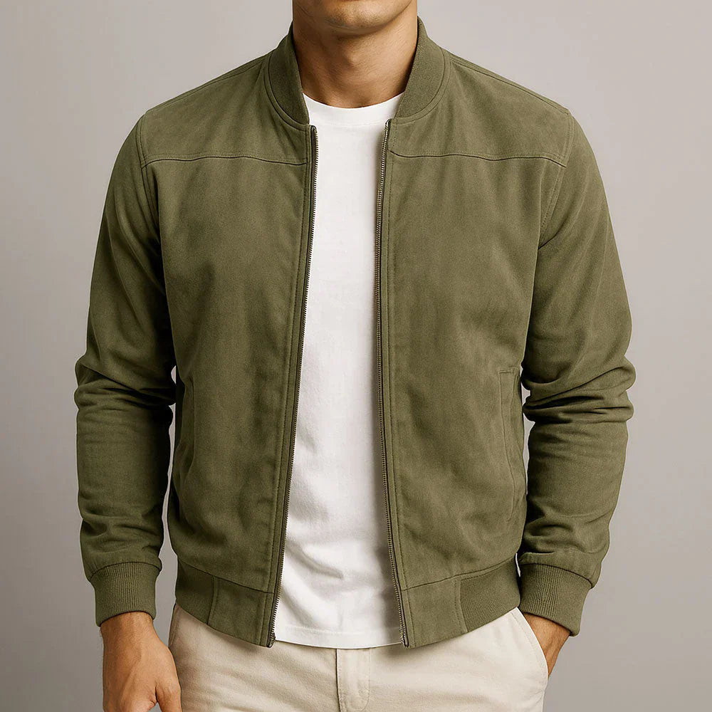Riviera - Suede Bomber Jacket