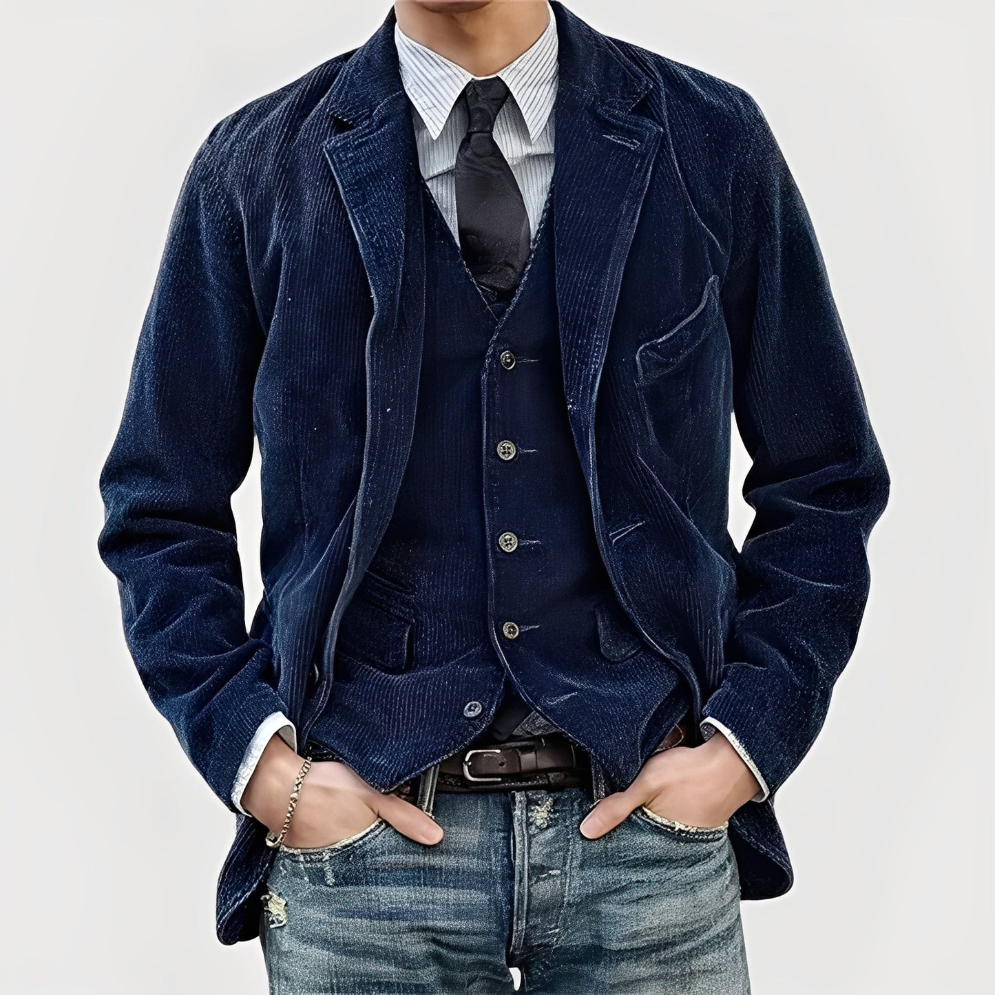 VINTAGE CORDUROY JACKET & WAISTCOAT
