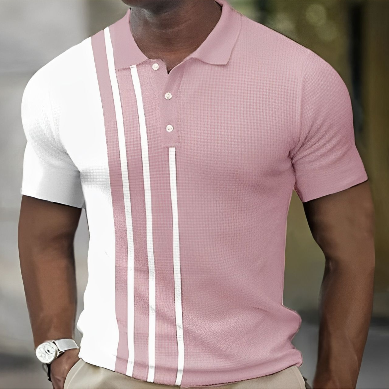 Connor – Striped Statement Shirt