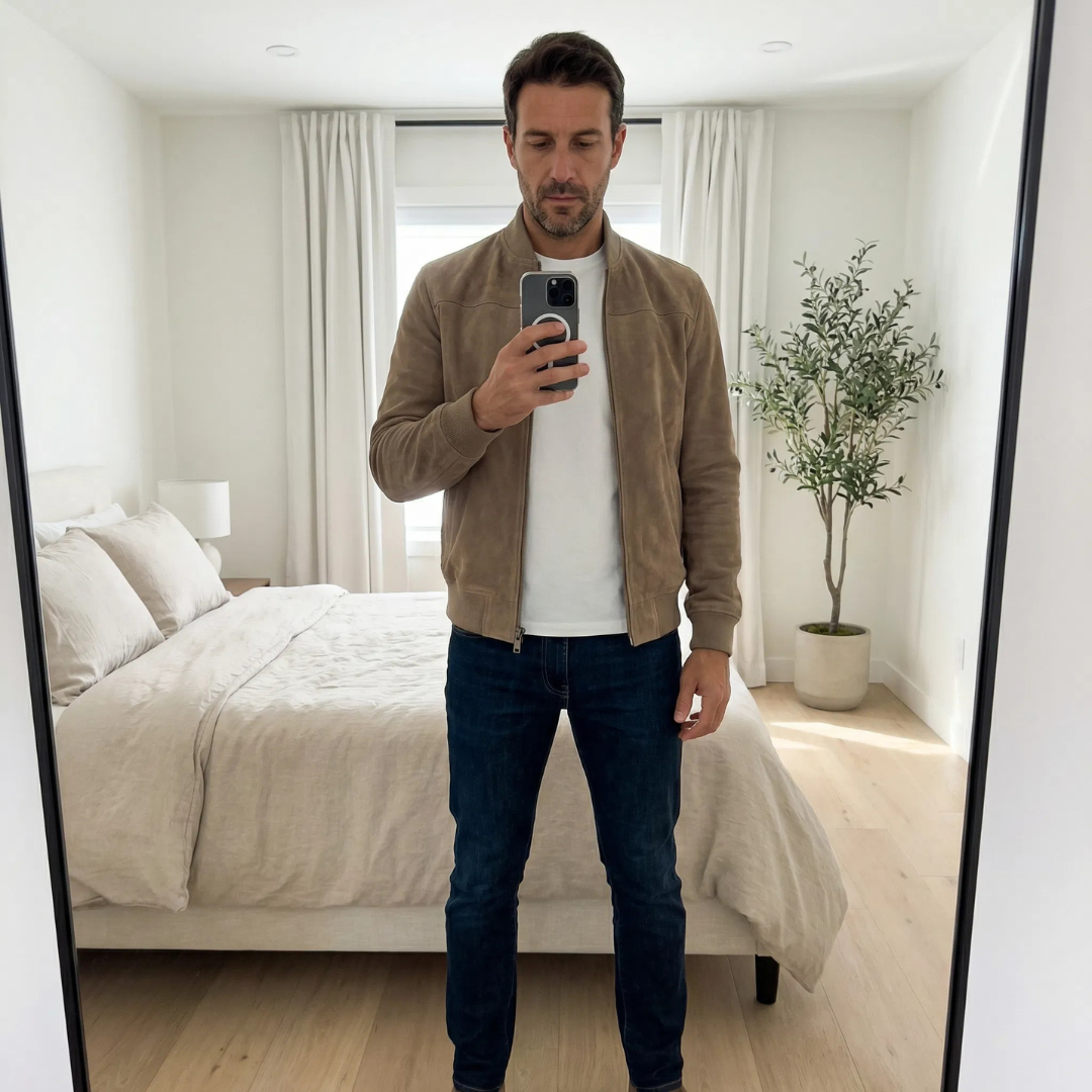 Riviera - Suede Bomber Jacket
