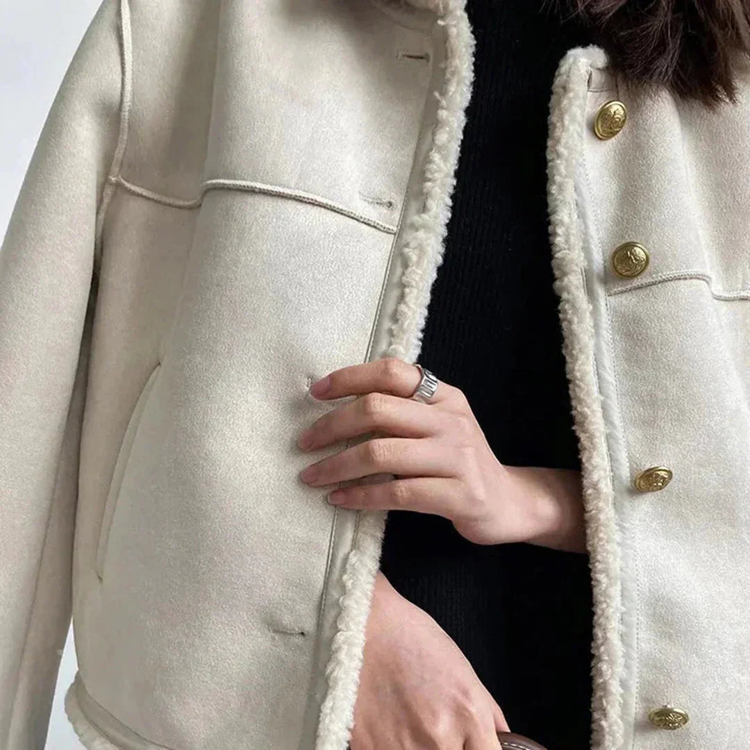 Isabella™  Shearling Button Jacket