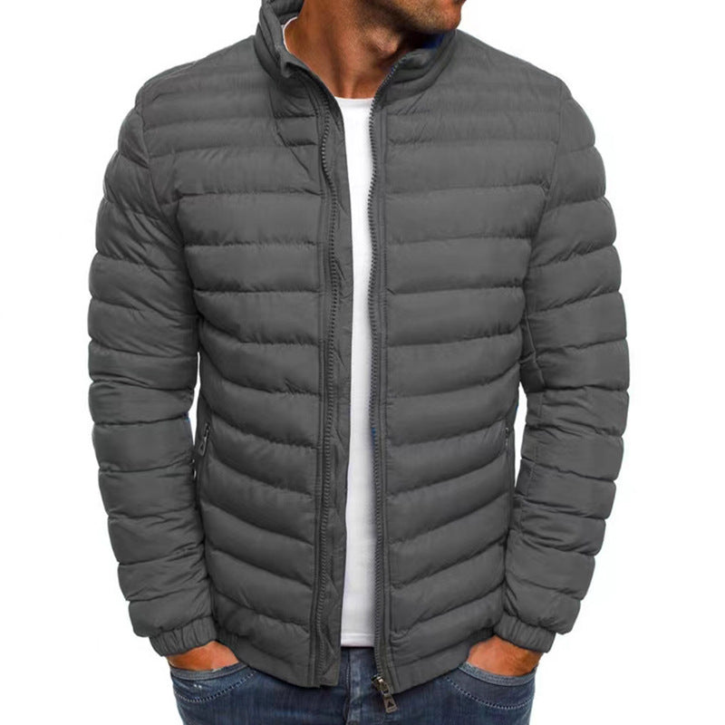 Men's Urban Style Quilted Puffer Jacket