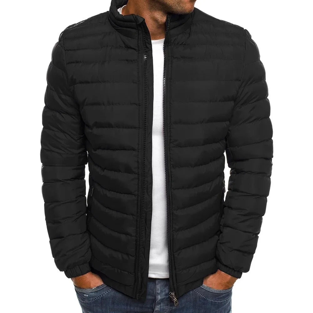 Men's Urban Style Quilted Puffer Jacket