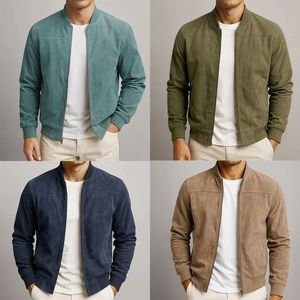 Riviera - Suede Bomber Jacket