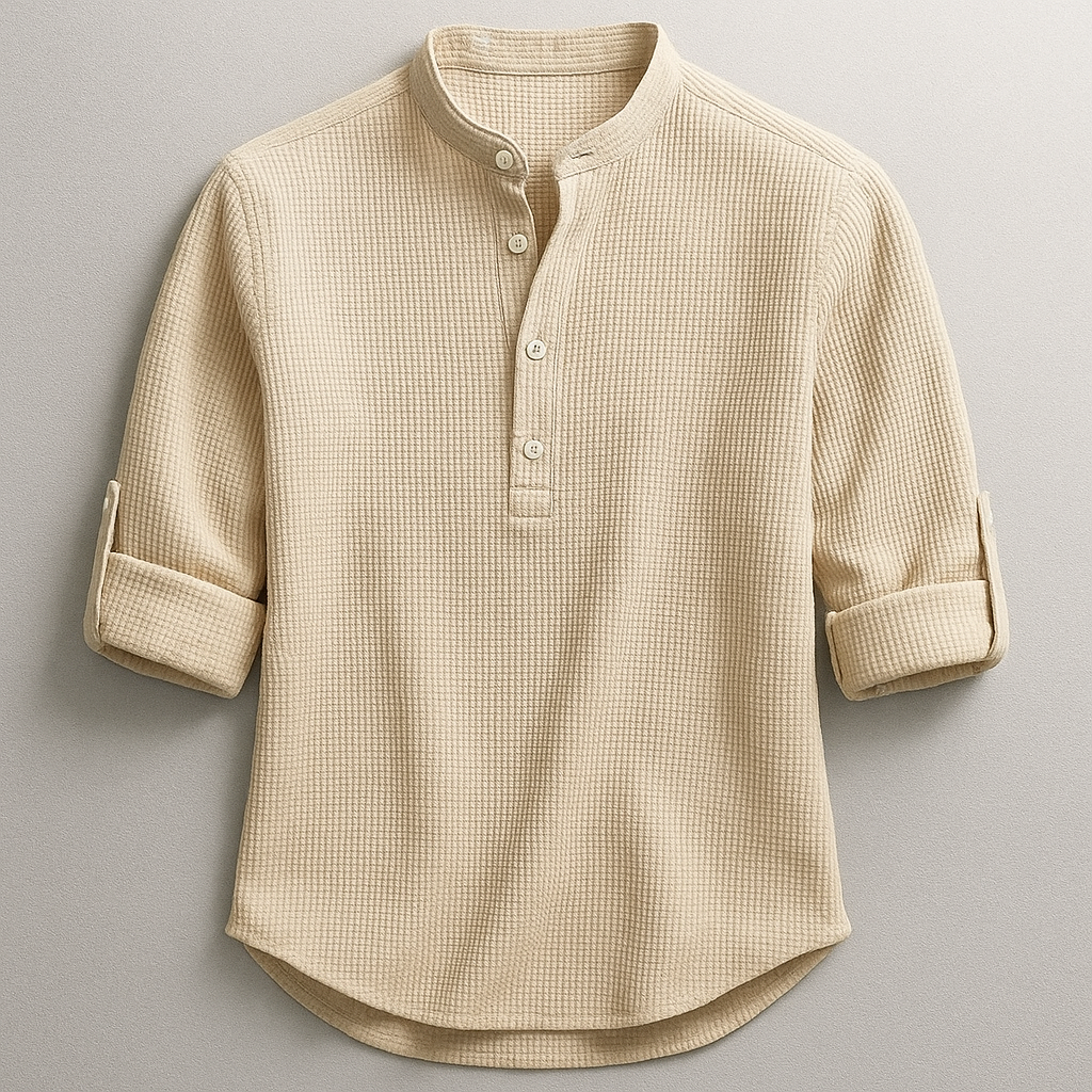 Adrian – Versatile Mandarin Collar Shirt