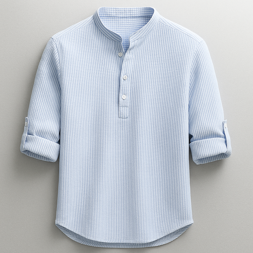 Adrian – Versatile Mandarin Collar Shirt