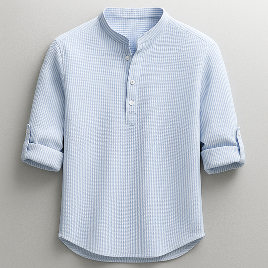 Adrian – Versatile Mandarin Collar Shirt